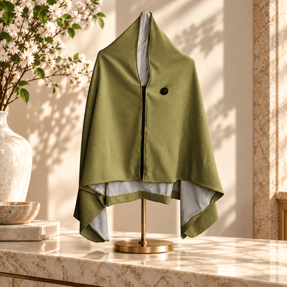 USB Electric Heated Shawl Blanket – 10 Heat Levels, Soft Fleece Wrap, 150 × 80 cm