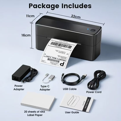 Phomemo 241BT Wireless Bluetooth Thermal Shipping Label Printer