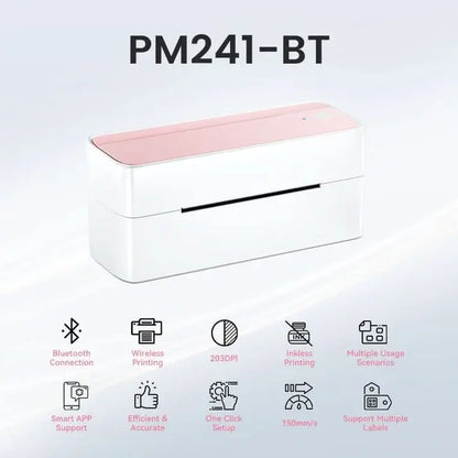 Phomemo 241BT Wireless Bluetooth Thermal Shipping Label Printer